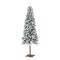 6.5ft. Pre-Lit Snowy Grand Alpine Slim Artificial Christmas Tree, Clear Lights